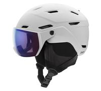 Casco da sci Smith Survey con visiera, fotocromatico, bianco 51-55cm Matte White