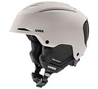 Uvex Resolution, casco da sci, grigio chiaro/nero 59-61cm Warm Grey-Black Matt