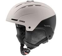 uvex stance - casco da sci robusto per adulti - regolazione individuale delle dimensioni - aerazione ottimizzata - warm grey-black matt - 58-62 cm