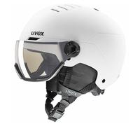 Uvex Wanted Visor Pro V, casco da sci con visiera, bianco 58-61cm White Matt
