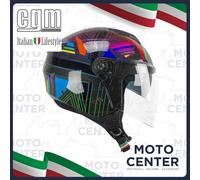 CASCO DEMI JET CGM 126S IPER DISCO VISIERA LUNGA TAGLIA XL (60 Cm.)