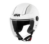 CASCO DEMI JET GIVI H117 B BIANCO PIENO LUCIDO INTERNO REMOVIBILE E LAVABILE