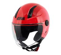 CASCO DEMI JET GIVI H117 B ROSSO PIENO STANDARD INTERNO REMOVIBILE E LAVABILE