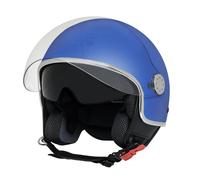 CASCO DEMI-JET ORIGINALE PIAGGIO MIRROR BLU TAGLIA L - VISIERA PARASOLE - 22.06