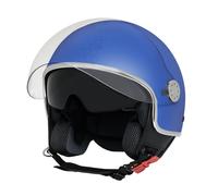 CASCO DEMI-JET ORIGINALE PIAGGIO MIRROR BLU TAGLIA XL ECE 22.06 VISIERA PARASOLE