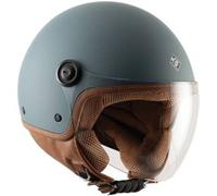 Casco Demi-jet Tucano Urbano El'Jettin 6.0 Blu Petrolio Opaco XL