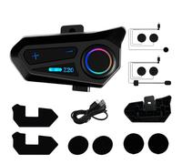 Casco Di Comunicazione Moto Senza Fili - Di Altoparlanti A Riduzione Del Rumore, Costruzione Impermeabile IPX6, Dispositivo Audio Ricaricabile USB Tipo C | Gatto Di Gruppo Di Cavalieri, Viaggi