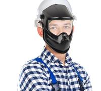 Casco di protezione per saldatore con ampio campo visivo con protezione UV | Casco per saldatore con protezione per il viso nella costruzione di tubazioni, industria, edilizia, settore automobilistico