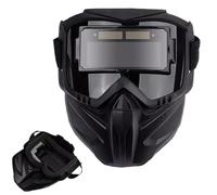 Casco Di Saldatura A Grande Vista - Protezione Protezione Completa Anti-UV E Anti-Fog | Casco Da Saldatura Leggero Staccabile, Maschera Larga, Copertura Del Viso Resistente Graffi, Vista 180 per