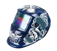 Casco di Saldatura a oscurità Automatica Durevole Visione Grande a Energia Solare per i Saldatori Materiale PP Multifunzionale (Blue)