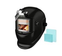 Casco di saldatura auto-oscuramento - Visiera e copricapo regolabili con illuminazione,Maschera di saldatore - per lavori di manutenzione, riparazione auto, fabbricazione, costruzione, officina