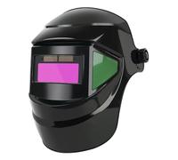 Casco di saldatura, casco per saldatura a oscurità automatica, maschera per a colori True colori LCD energia solare, cappuccio regolabile traspirante resistente al calore con design 1