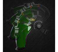 Casco di saldatura oscuramento automatico regolabile di energia solare per la striscia di avvertimento arancione della gamma 9-13 dell'ombra