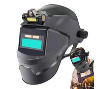 Casco di saldatura solare - Cappuccio oscuramento automatico con ampio schermo visualizzazione | Attrezzature protettiva per automobili, costruzioni, fabbricazione dei metalli, produzione alimentare e