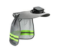 Casco di sicurezza con parasole, cappello con ventilatore solare e visiera, cappello da pesca con ombra, per pesca all'aperto, giardinaggio, arrampicata, costruzione, campeggio ed escursionismo