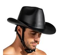 Casco di sicurezza da cowboy Western Hard Hat 38x33x18cm fettuccia 1pc tesa | Conchiglia, cinghia, 38 x 33 x 18 cm, 1 pezzo; escursionismo, campeggio, viaggio; adulti, uomo; flusso d'aria