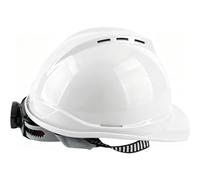 Casco di sicurezza in ABS a tesa intera, classe 10 kV | Casco leggero con sospensione a 4 punti e regolazione a cricchetto, taglia unica per adulti