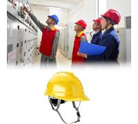 Casco di sicurezza industriale e forestale con fascia tergisudore | Casco in ABS con sospensione a 4 punti e regolazione a cricchetto, ventilato, unisex