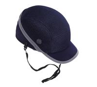 Casco di Sicurezza Leggero PE Stile Baseball, Traspirante e Regolabile | Protezione a Visiera a Becco D’anatra, per Tecnici Manutenzione e Ambienti Industriali, Blu Scuro