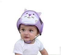Casco di sicurezza per bambini Eyand - Copricapo traspirante Cappuccio protettivo di sicurezza regolabile per i bambini Impara a camminare, Cappello da bambino con protezione Gatto viola)
