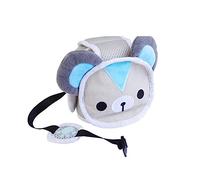 Casco di sicurezza per bambini Eyand - Copricapo traspirante Cappuccio protettivo di sicurezza regolabile per i più piccoli Impara a camminare, Infantile Cappello protettivo per la testa (Orso grigio)