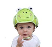 Casco di sicurezza per bambini Eyand - Copricapo traspirante Cappuccio protettivo sicurezza regolabile per i più piccoli Impara a camminare, cappello da bambino protezione per la testa (Green Frog)