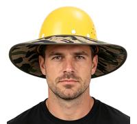 Casco di sicurezza per casco di sicurezza, ventilato | Cappello rigido a tesa larga per ciclismo, pesca, giardinaggio, lavori all'aperto, cantiere