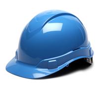Casco di sicurezza Pyramex Ridgeline 4 punti con blocco scorrevole, azzurro chiaro HP44162