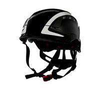 3M SecureFit Elmetto, X5012V-CE, nero, ventilato, rifrangente, marchio CE