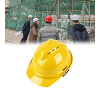 Casco di sicurezza ventilato a tesa intera, casco regolabile | Casco di sicurezza industriale con regolazione a cricchetto, design leggero, antistatico