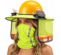 Casco di sicurezza Visiera parasole a tesa | Ghetta per collo leggera con ventilatore solare | Casco da costruzione bordo collo protezione solare, per misurazione del terreno, decorazione