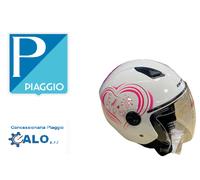 CASCO DIEFFE MODELLO 115 CUORE COLORE BIANCO TAGLIA S