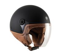 CASCO EL'JETTIN 6.0 NERO OPACO TUCANO URBANO CASCO JET PER SCOOTER