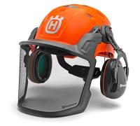 Casco elmetto forestale protettivo Husqvarna Technical con visiera e cuffie
