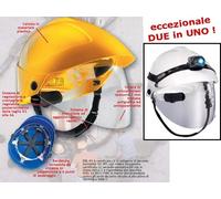 Casco Elmo Sicor EDIL-01 Protezione Civile Croce Rossa con Visiera VVFF Certifi