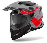 Casco enduro Airoh Commander 2 Reveal rosso fluo opaco L
