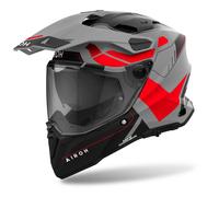 Casco enduro Airoh Commander 2 Reveal rosso fluo opaco XS