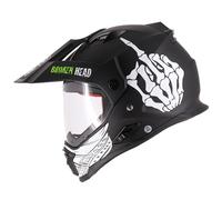 Casco Enduro Rotto Con Visiera Street Rebel Verde