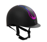 Casco equitazione modello Azael con calotta opaca e regolazione tramite rotella