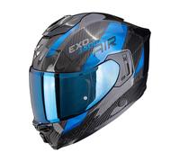 Casco EXO-1500 AIR PLATTED CARBON Nero Blu SCORPION - UE: XL
