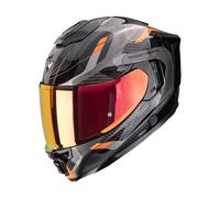Scorpion Exo-1500 Air Sleek Casco integrale, nero/grigio/arancione, Taglia S (55/56)