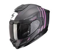 Casco EXO-1500 AIR ZITY CARBON Nero Opaco Rosa SCORPION - UE: XS