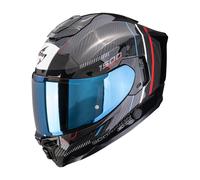 Casco EXO-1500 AIR ZITY CARBON Nero Rosso Blu SCORPION - UE: M