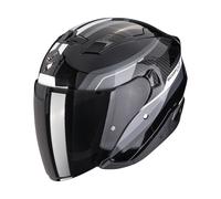 Scorpion Casco da moto aperto EXO-230 Hipe Nero-Argento Taglia S