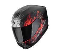 Scorpion Casco integrale da moto EXO-391 Wolf nero opaco/argento/rosso Taglia 2XL