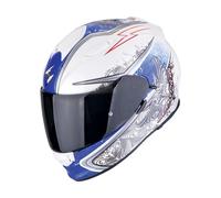 Scorpion EXO-491 Run Casco, bianco-blu, taglia 2XL per maschi