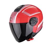 Scorpion Exo-City II Cosmos Casco Aperto, rosso/bianco/nero, Taglia M (57/58)
