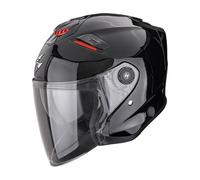 Casco da moto Scorpion EXO-GT Jet Solid Open Face Nero metallizzato XL