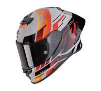 Casco EXO-R1 EVO 2 AIR ADRENALINE Grigio Rosso Arancio SCORPION - UE: L