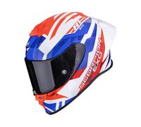Scorpion EXO-R1 Evo II Air Valere Casco integrale, bianco/rosso/blu, Taglia M (57/58)